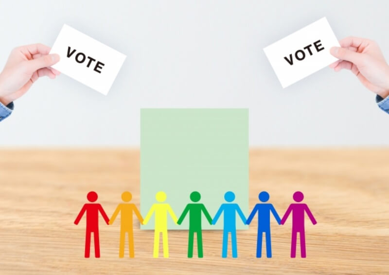 投票選挙の画像
