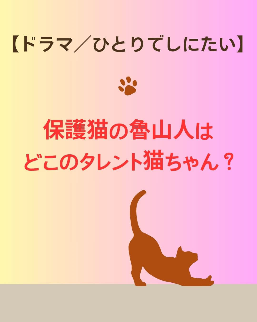 背伸びする猫