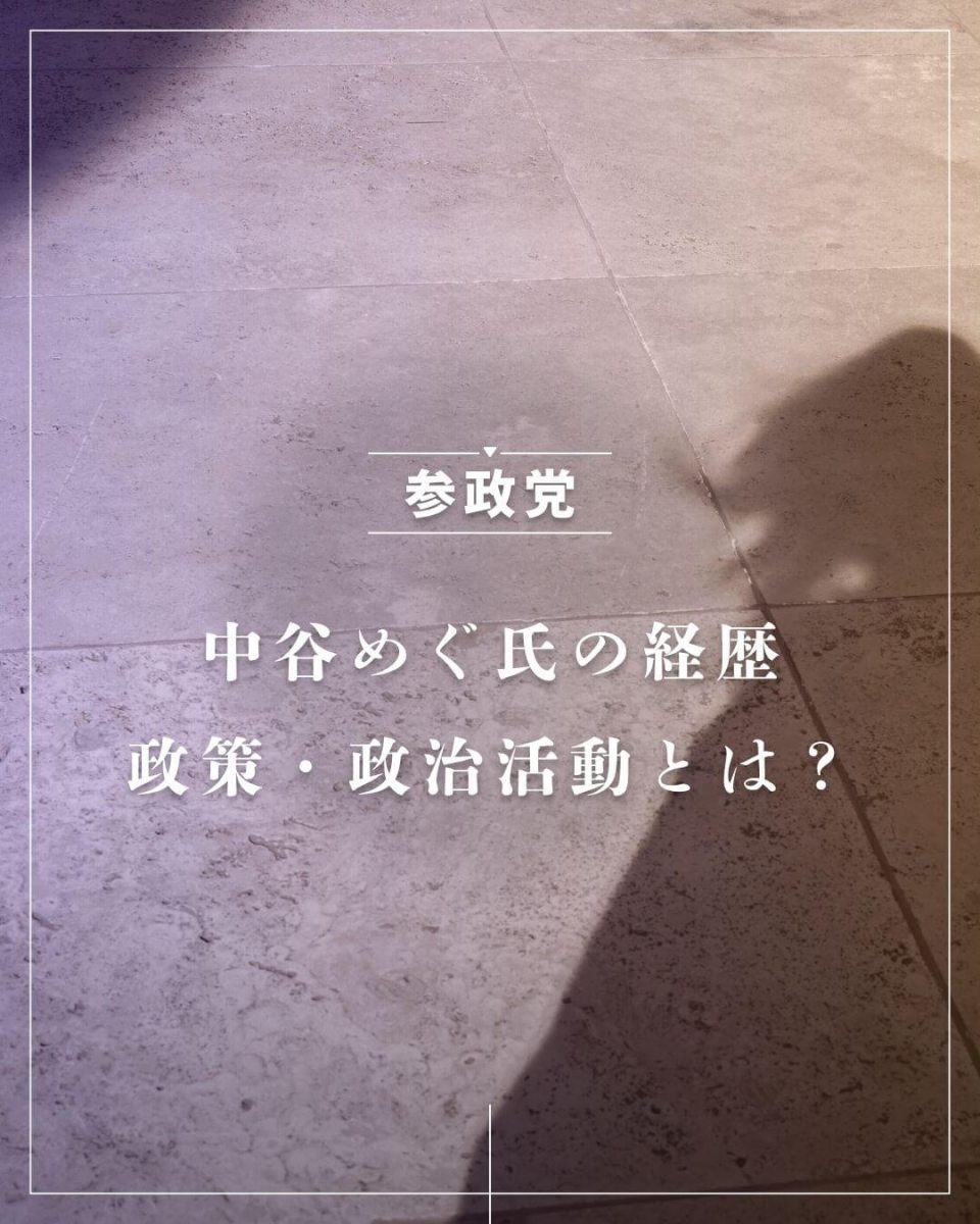 中谷めぐ氏の経歴