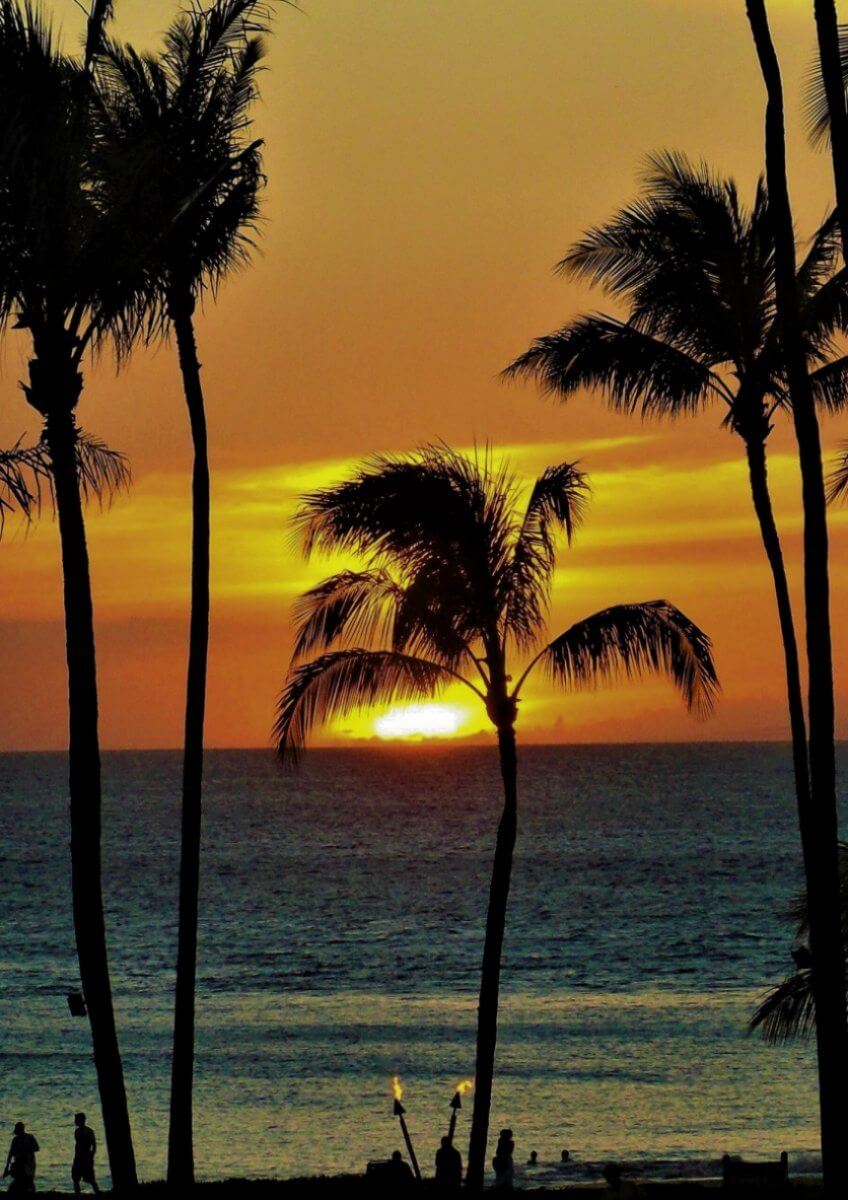 ハワイ 夕焼け