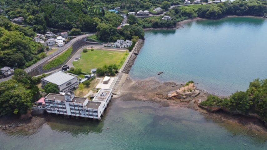 旧赤崎小学校 空撮影