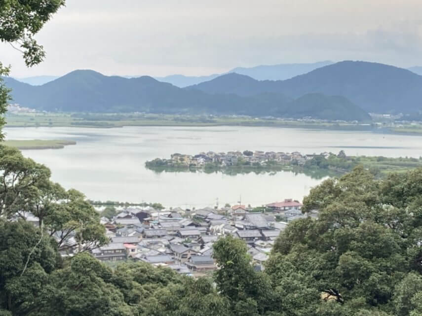 安土城天守跡風景